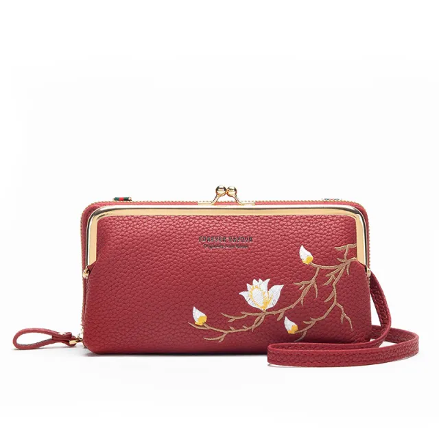 New Large Capacity Zipper Wallet For Girls Red - Shop at LoveMi