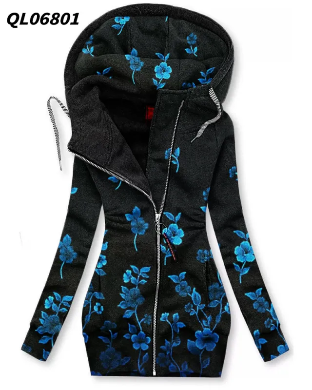 Women's Long sleeved Zip Hoodie 2 B941 - Shop at LoveMi