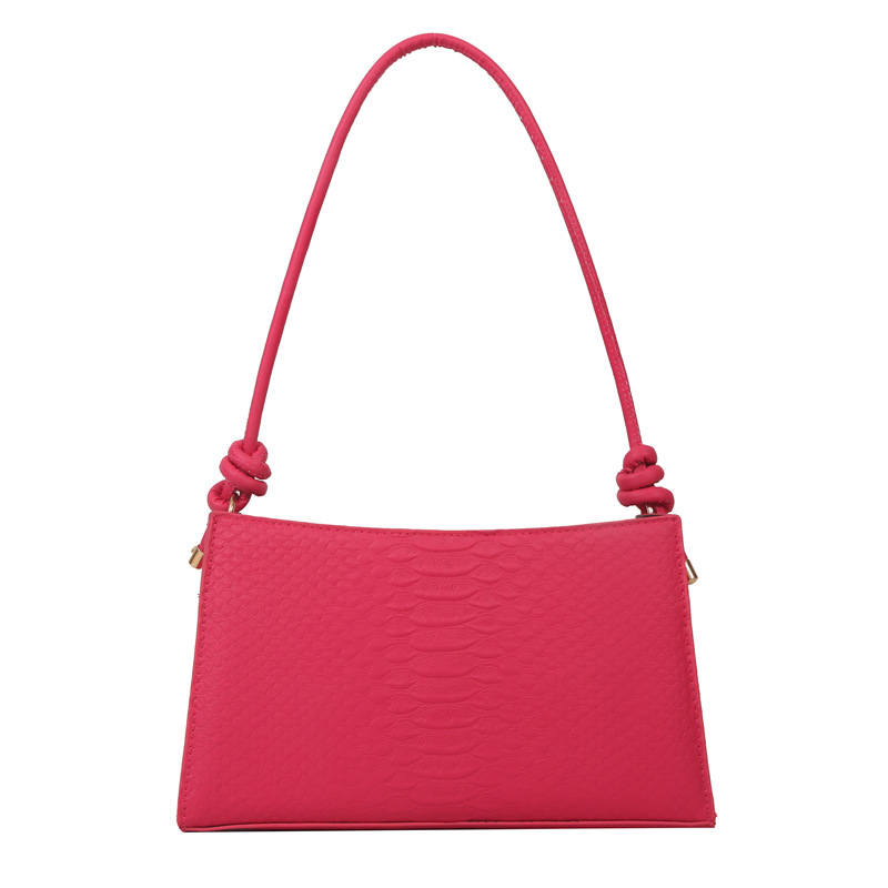 Новая модная простая портативная сумка-багет на одно плечо