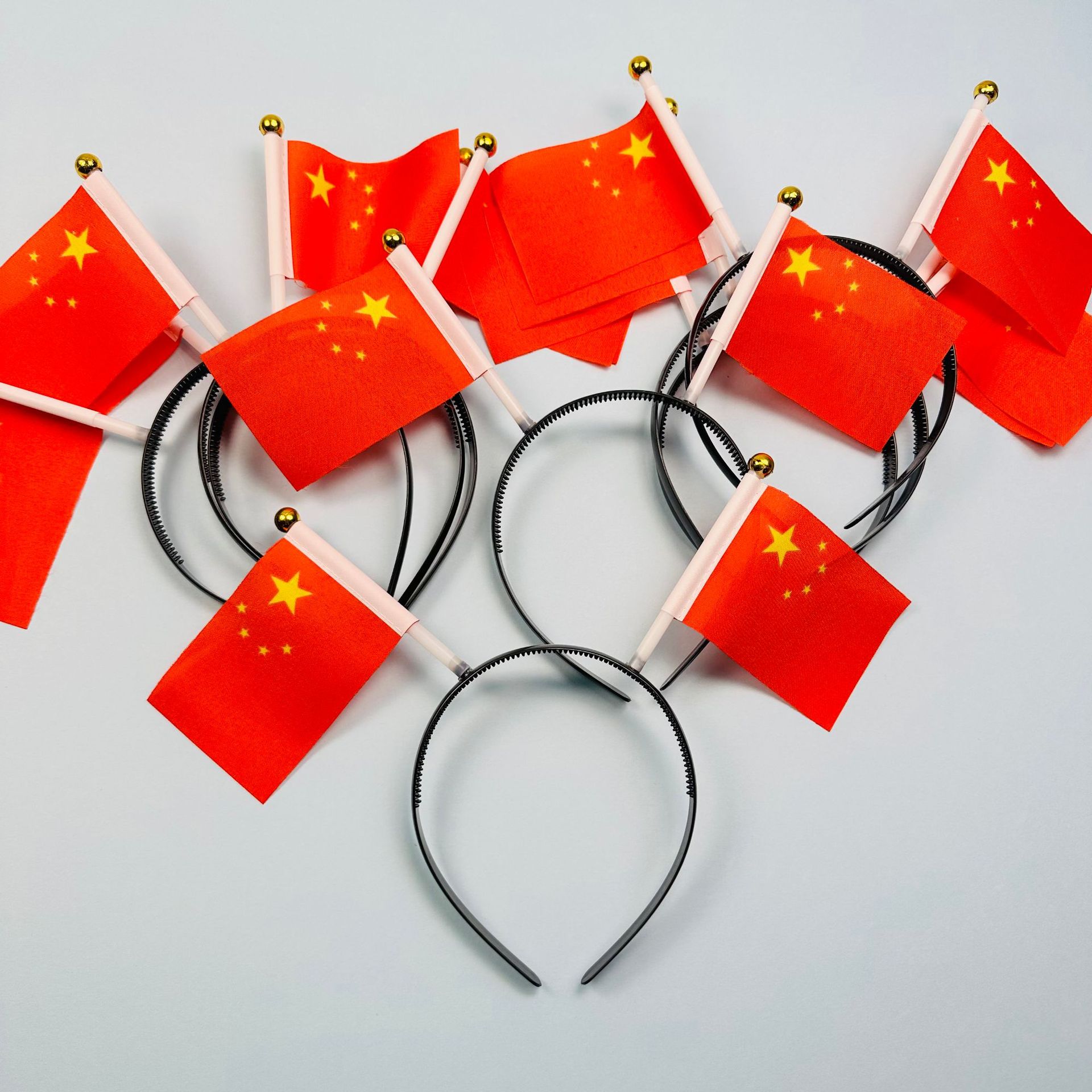 The Five-starred Red Flag Accessories Hair Hoop Barrettes