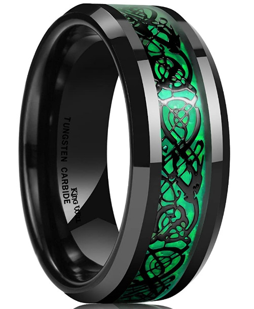 Tungsten Carbon Fiber Ring, picture 2 of 3