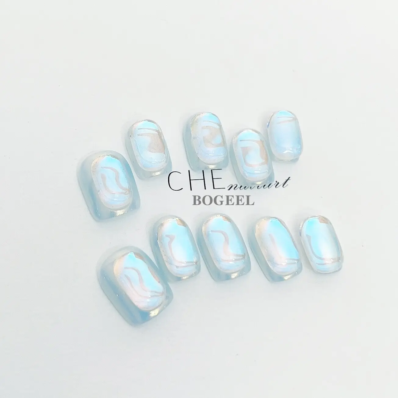 Ice Blue Personality Handmade Wear Armor