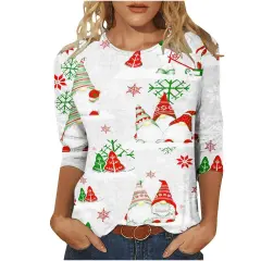 Christmas Women's T-shirt 3d Homewear - Style 37-M - View 1
