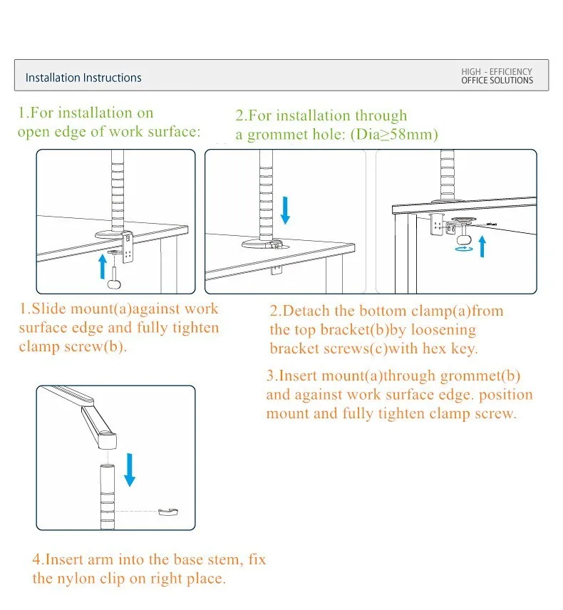 Title 6, OA-1 Aluminiumlegering, in hoogte verstelbare l...