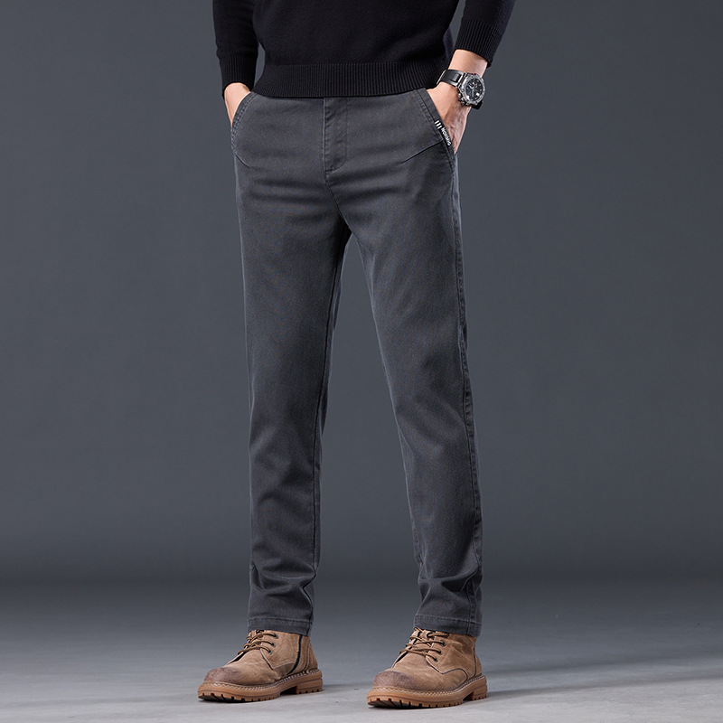 Spring And Autumn Loose-fitting Straight-leg Slim-fit Casual Trousers