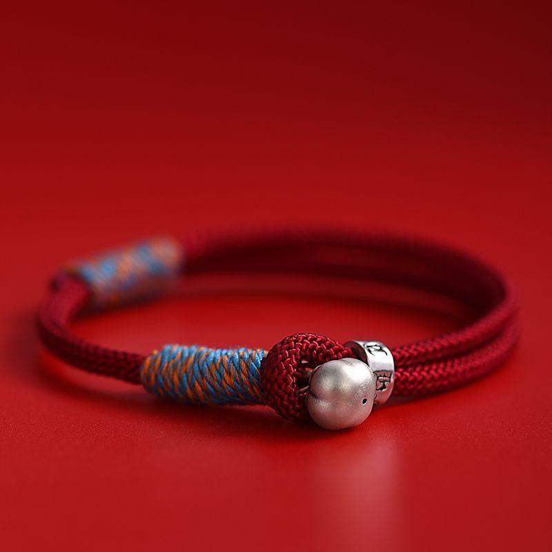Fashionable Chinese-style Red Braided Bracelet For Your Zodiac Year