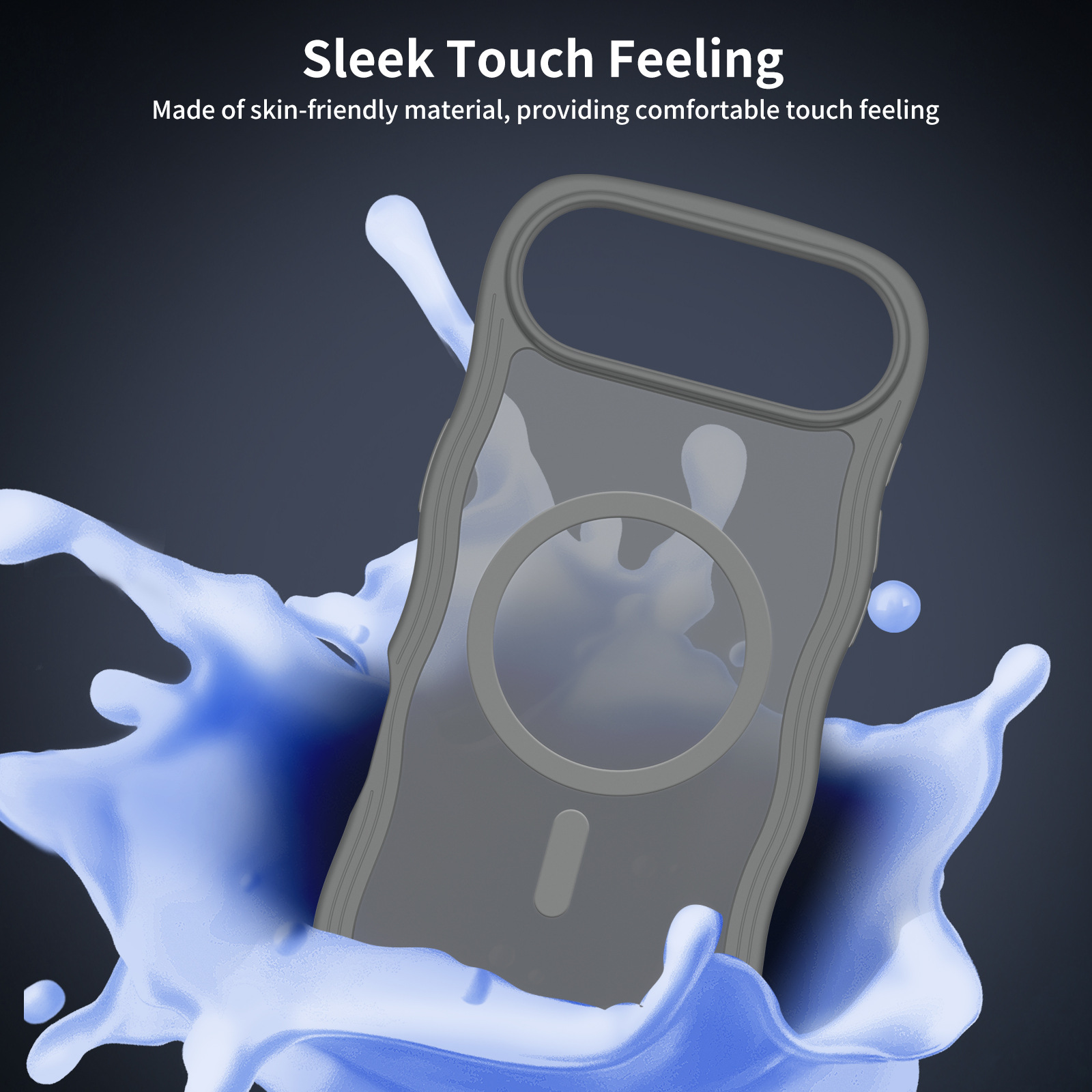 Wave Lines Skin Feeling Two-in-one Magnetic Suction Phone Case - Image 7