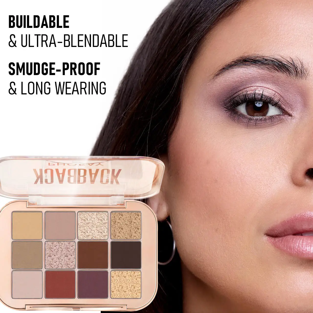 Single-pan 12-color Pearlescent Matte Cute Eyeshadow Palette