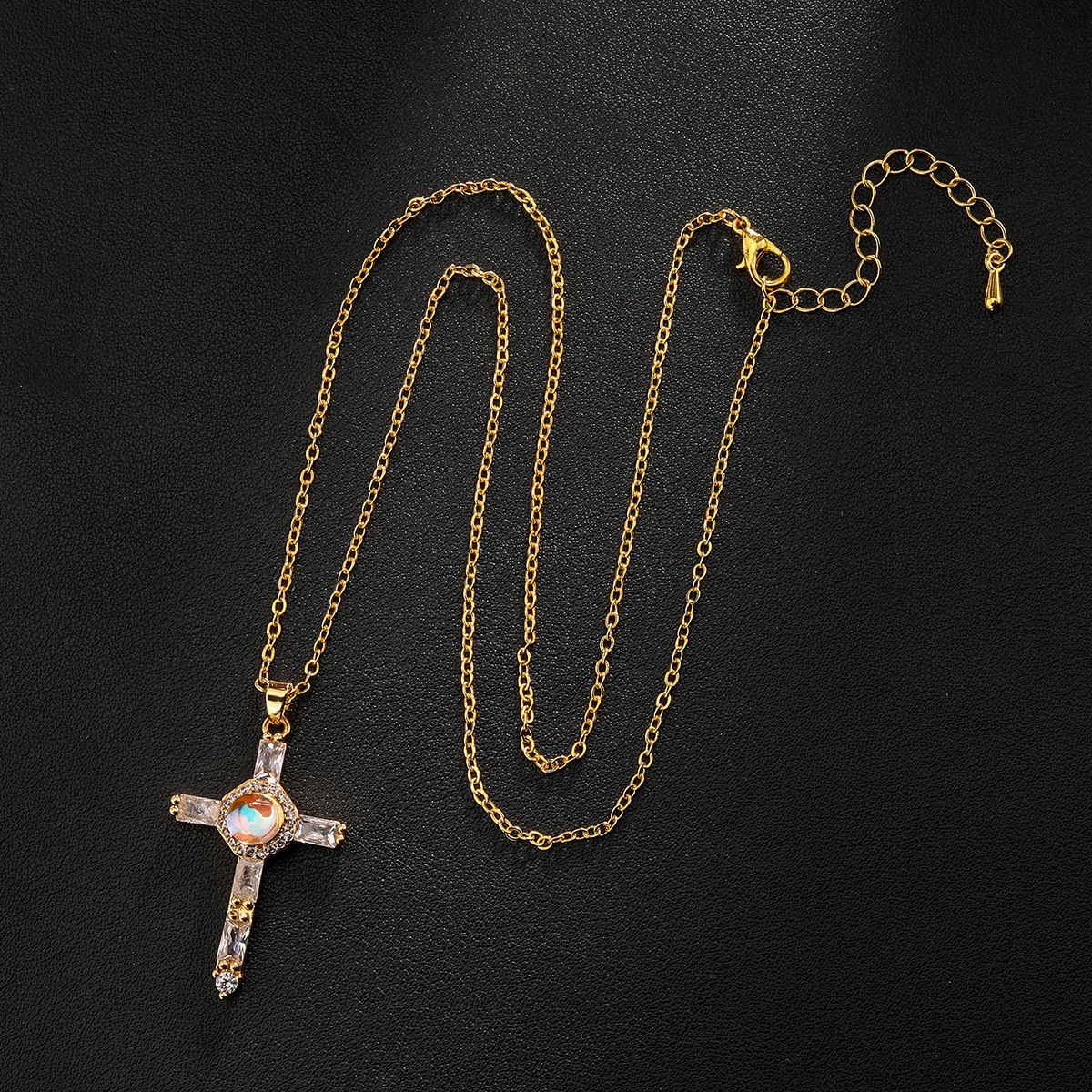 Full Diamond Micro Inlaid Zircon Creative Design Simple Necklace