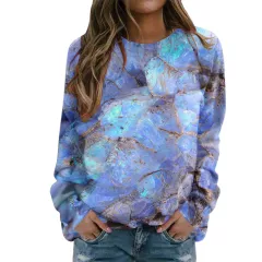 Starry Sky 3D Digital Printing Women's Round Neck Sweater - Myl2718-4Xl - View 1