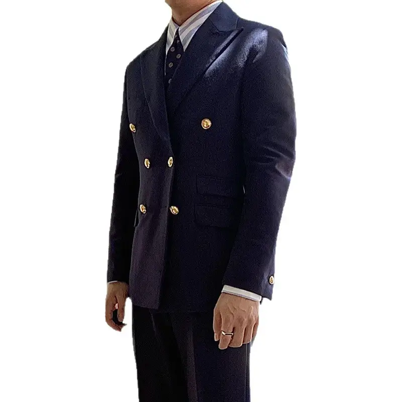 Men's Casual Business Jacket With Metal Buckle