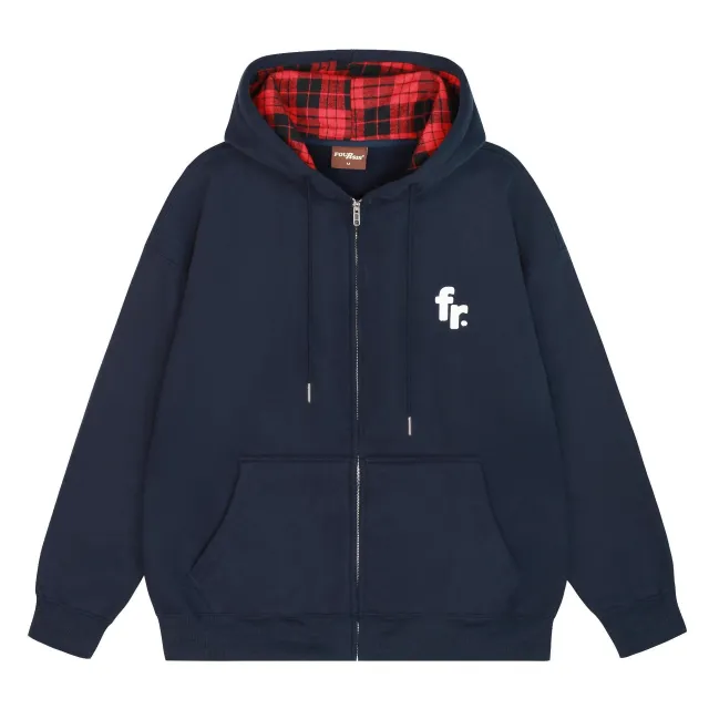 Women's Hooded Sweater Lazy Baggy Coat Thickened Fleece lined Hoodie Navy Blue With Fleece Lining - Shop at LoveMi