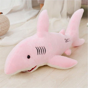 Large Pink Shark Soft Stuffed Plush Toy