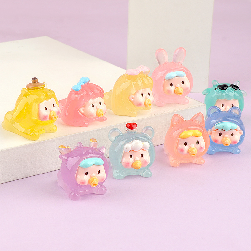 Luminous 3D Cute Small Animal Lying Doll