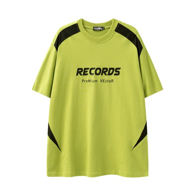 Deconstruct Patchwork Assorted Colors Printed Short Sleeve Light Yellow - Shop at LoveMi