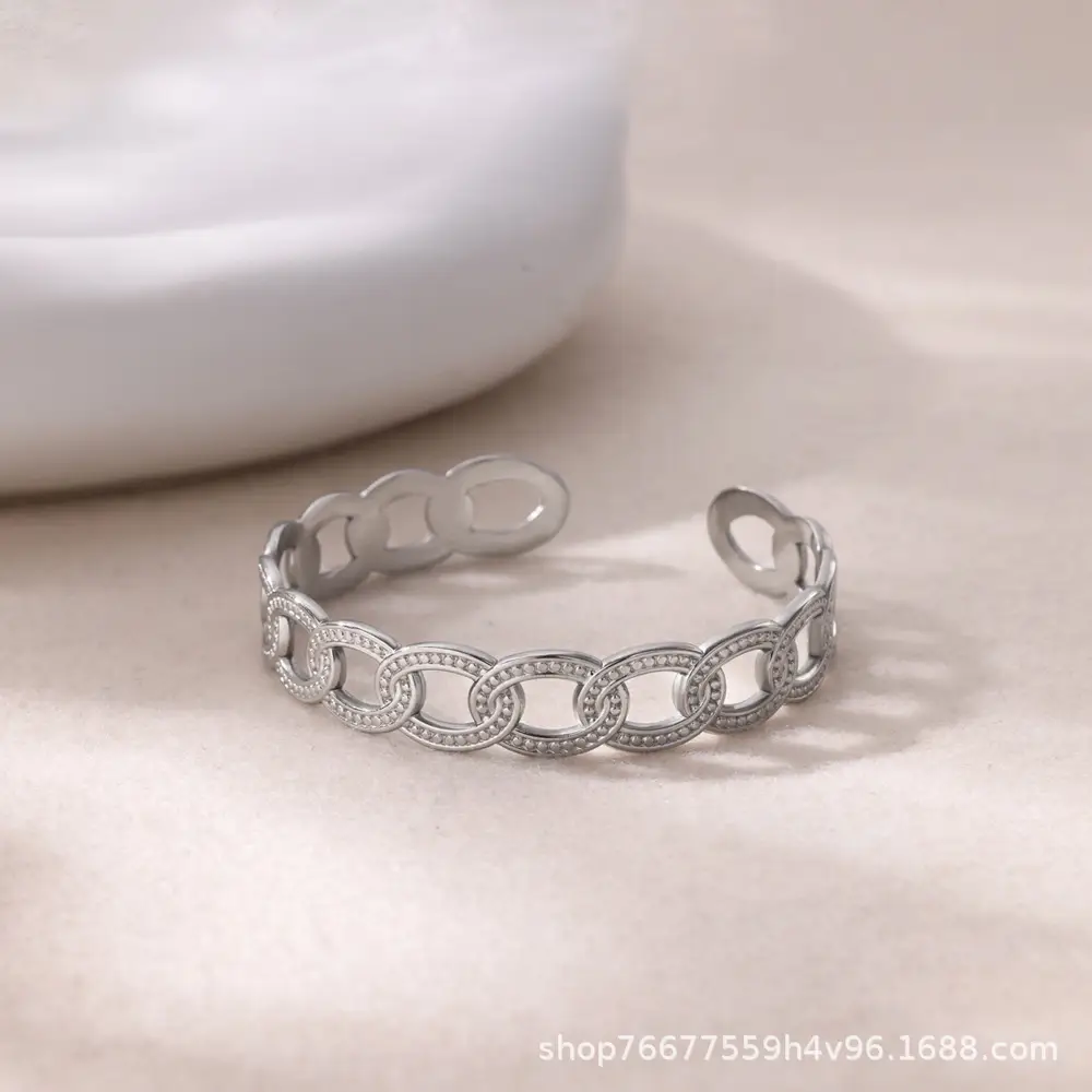 New Simple Geometric Simple Bracelet Bracelet Women's Stainless Steel