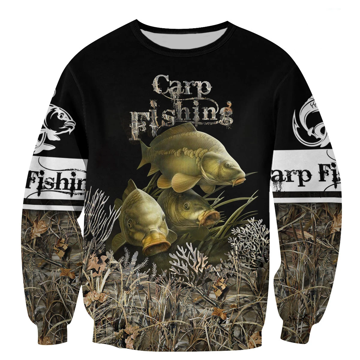 Title 5, Animal Carp Fishing 3D All Over Printed Men Hoo...