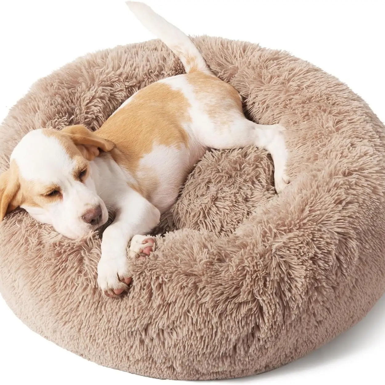 Indoor Solid Color Non-slip Round Fluffy Plush