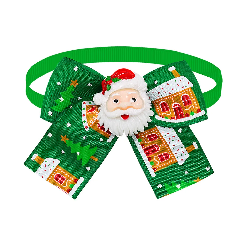 Christmas Doll Pet Dog Cat Bow Tie Accessories Tree Decoration - Bt3514