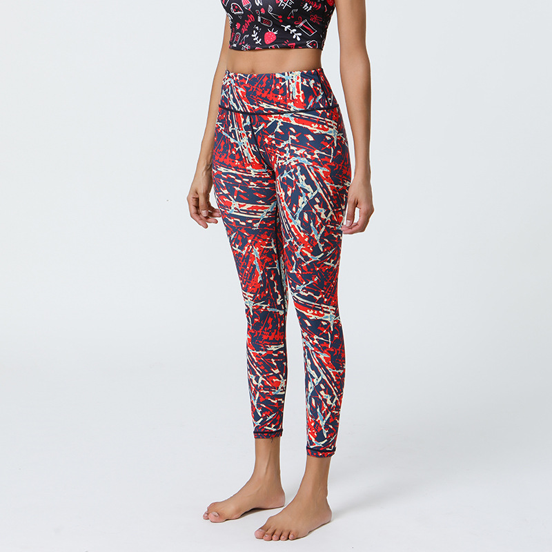 New Womens Printed Yoga Leggings Style 9021 S