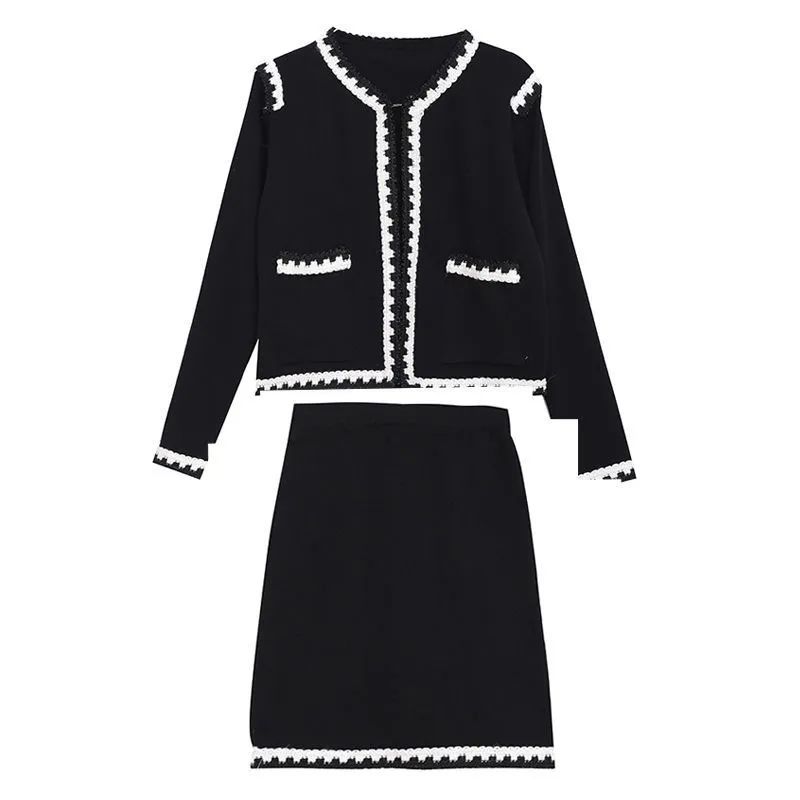 Spring And Autumn Two Piece Set Suit Temperament Women's Hip wrapped Skirt Slimming Two Pieces L - Shop at LoveMi