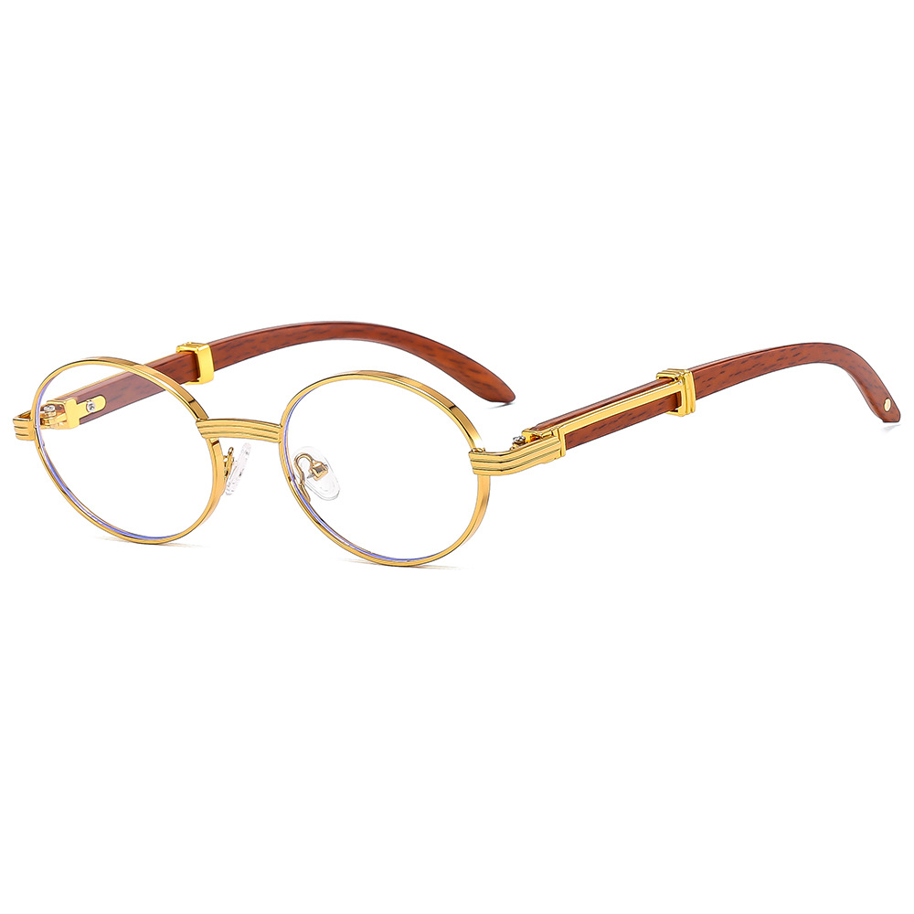 Gold Frame Transparent Lens