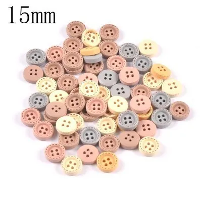 Morandi Color Wooden Round Button Clothing Round - Shop at LoveMi