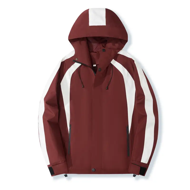 Hooded Sport-Style Jacket Mens Casual Outdoor Waterproof Coat