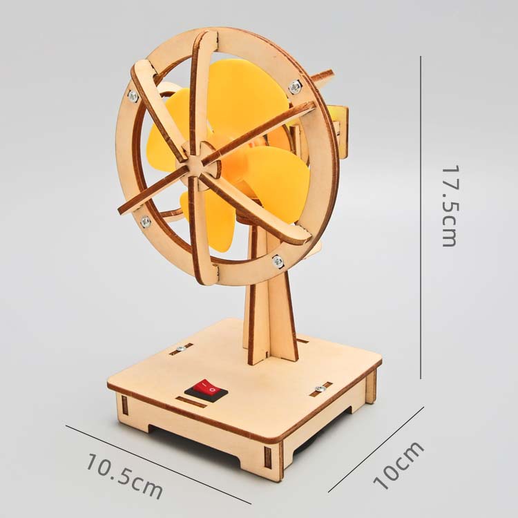 Small DIY Electric Shaking-Head Fan Handmade Educational Tool For Elementary School Students 4