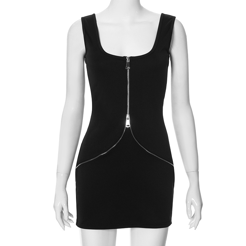 Title 9, Sexy Zipper Sling Body Shaping Dress