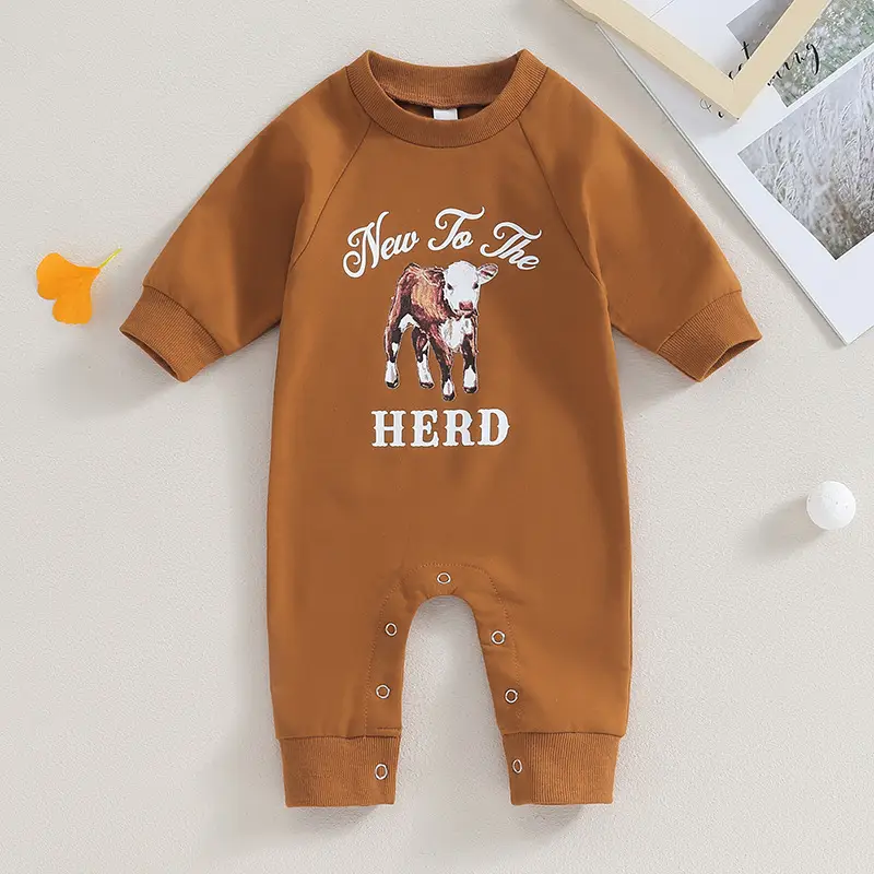 Boys And Girls Baby Long-sleeved One-piece Romper