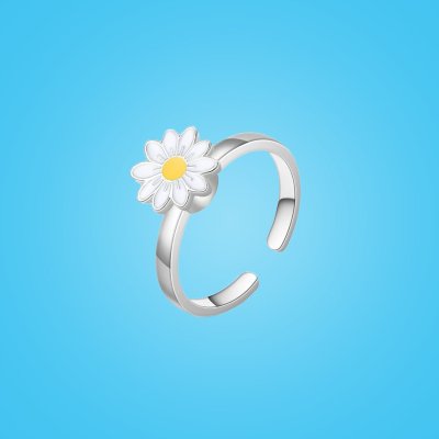 Women's Rotating SUNFLOWER Ring Ornament