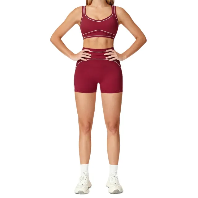 Yoga Shorts Outdoor Running And Fitness Outfit Set - Shop at LoveMi