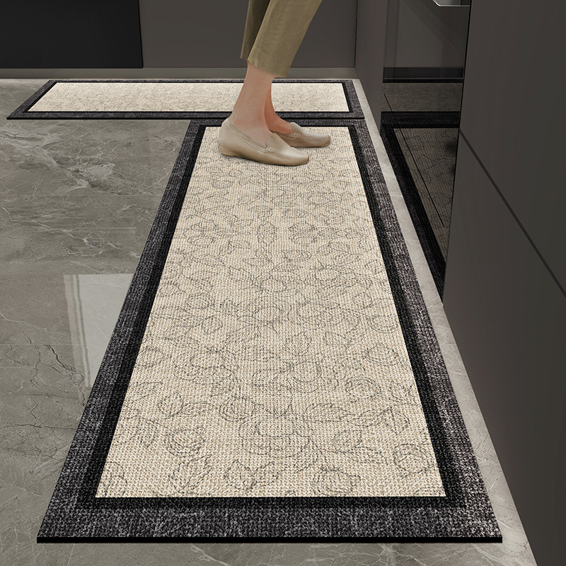 Kitchen Floor Mat Non-slip And Oilproof Erasable Disposable Carpet