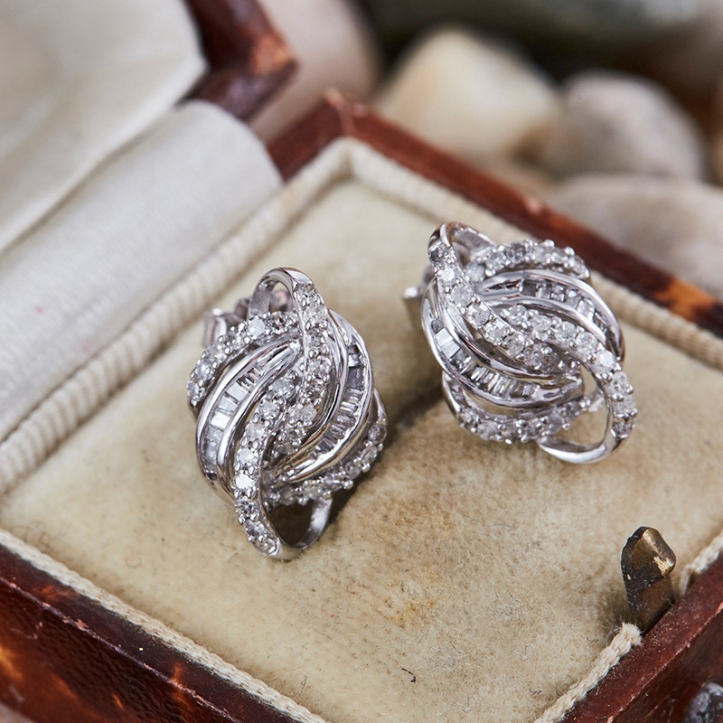 Shimmering Trendy Zircon Earrings For Women