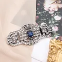 Blue Diamond Brooch