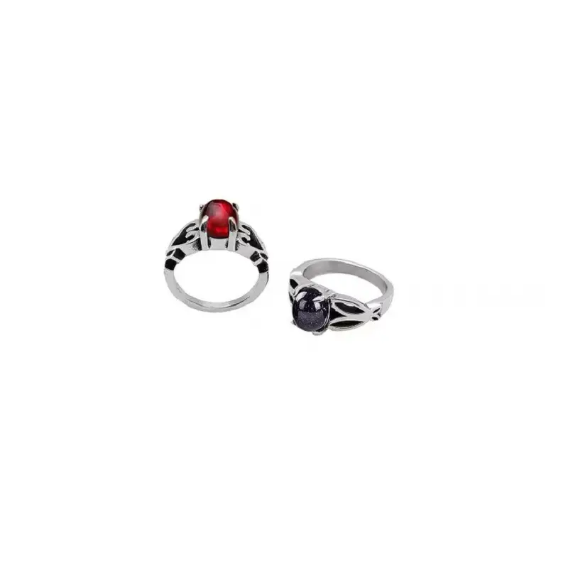Minimalist And Versatile Gem Hollow Ring Titanium Steel