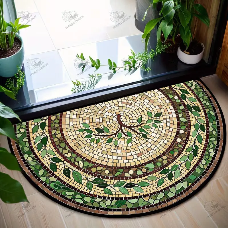 Crystal Velvet Semi-circular Rubber Resistant Soil and Anti-fouling Floor
