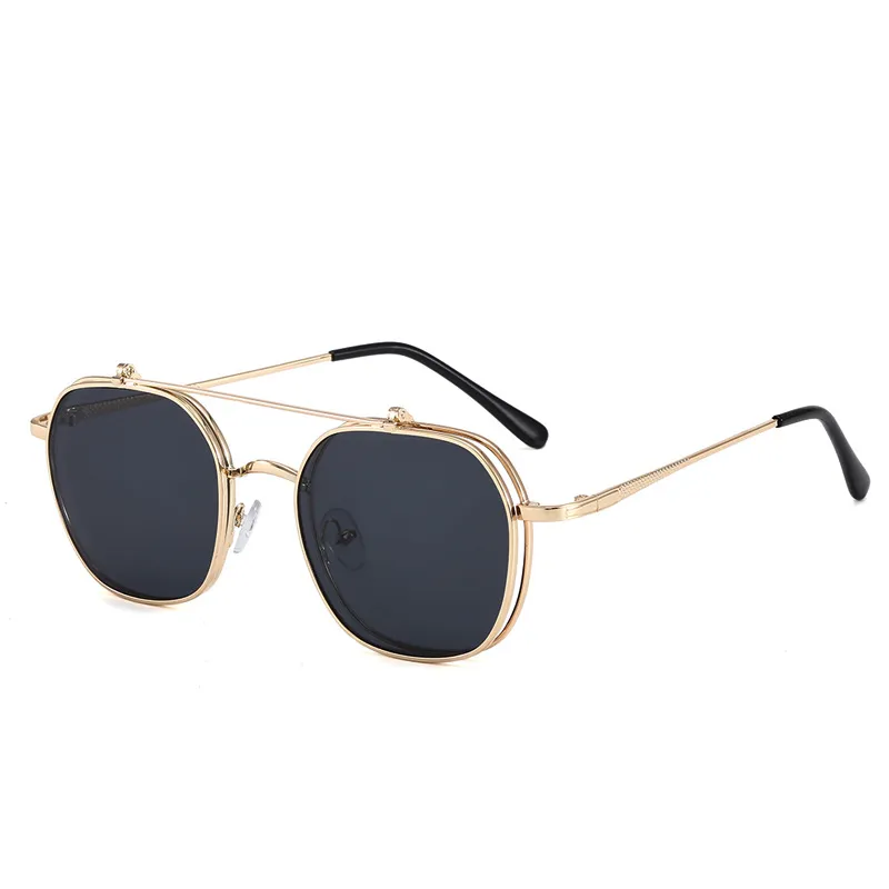 Personalized Flip Dual-use Double-layer Sunglasses - As Shown In The Picture
