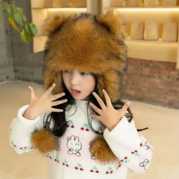 Women's Polyester Thickened Winter Fox Hat 7 Or 12 Years Old Thickened - Shop at LoveMi