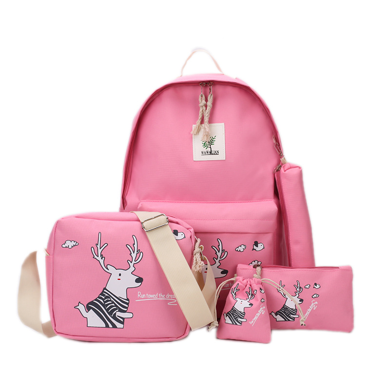 Backpack Five-piece Large Capacity