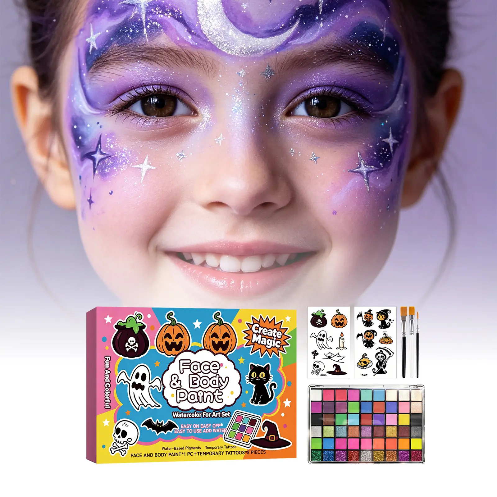 Halloween Childrens Painting Set Gentle Formula