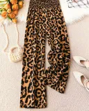 Brown Leopard Printed