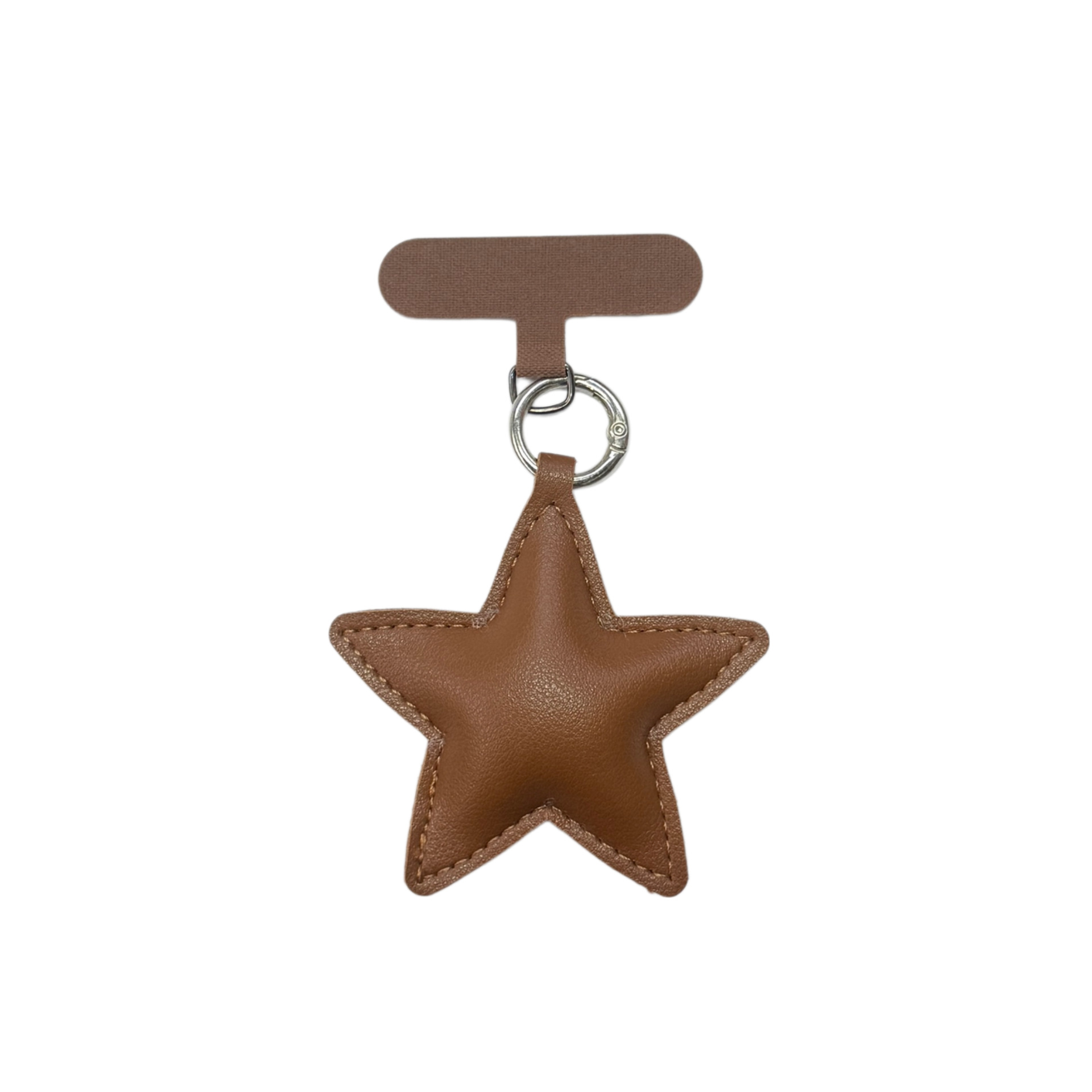 Niche Versatile Leather Star Keychain Phone Lanyard Pendant