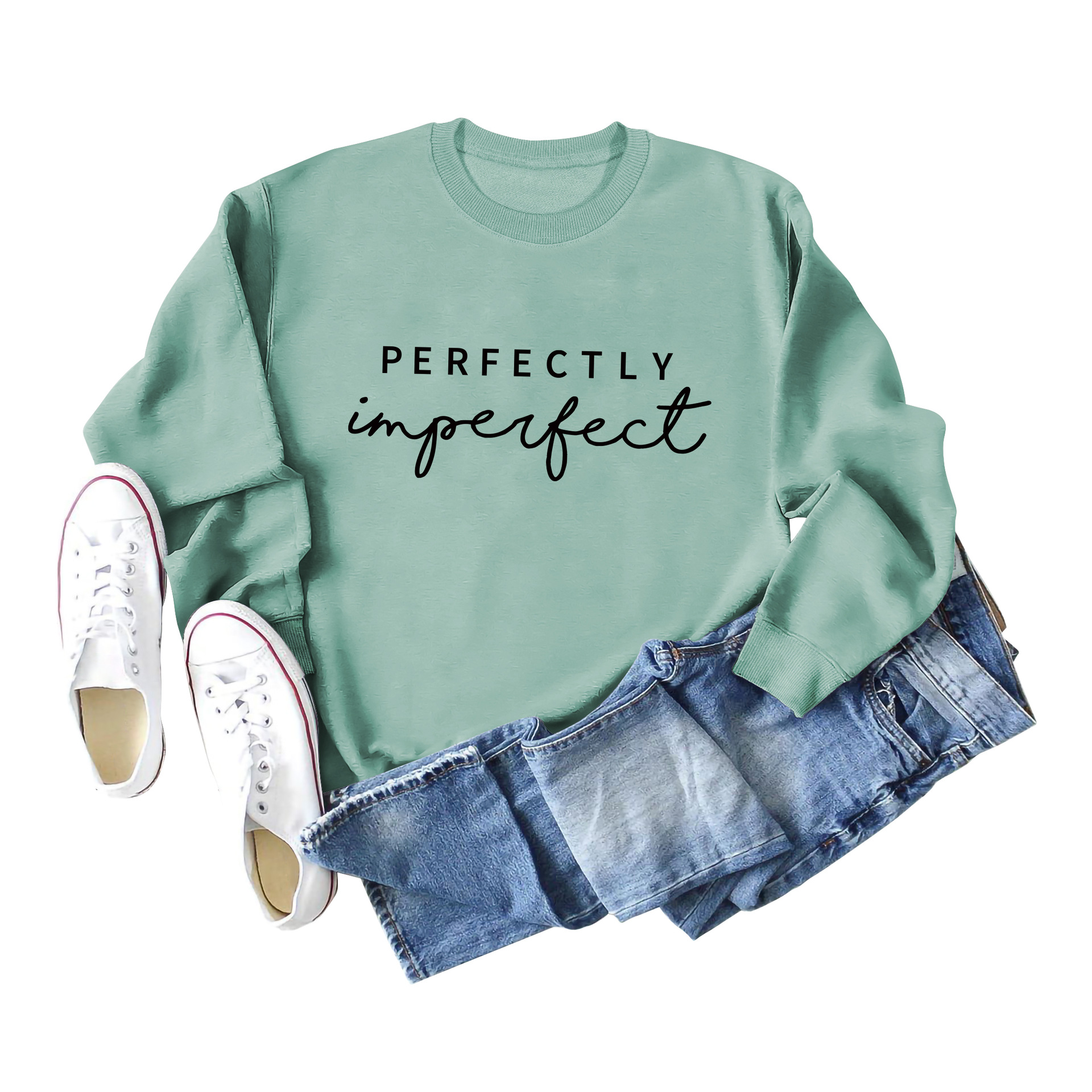 Light Green Black Sweater Font