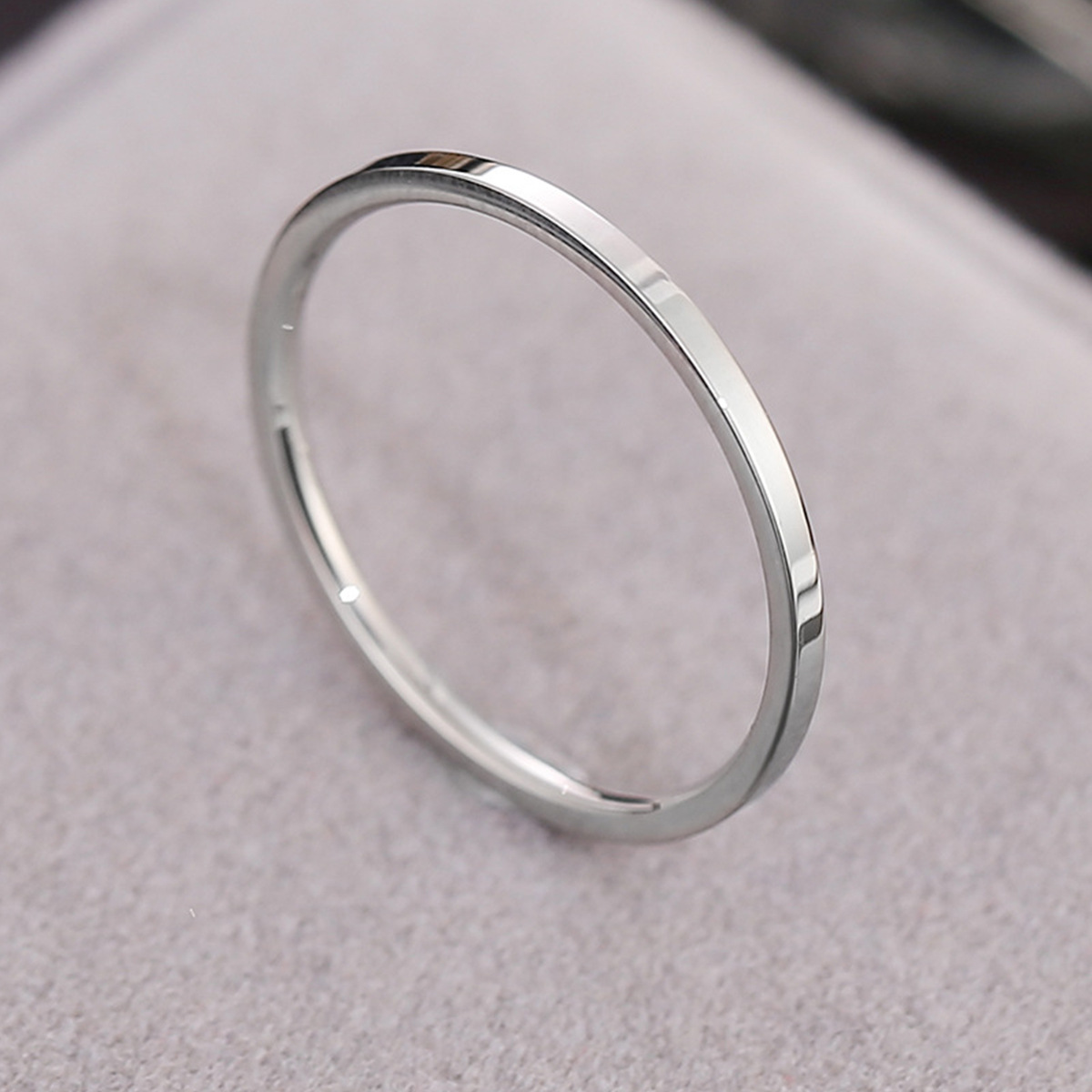 Non-fading Niche Stainless Steel Ring For Women