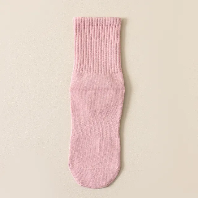 Tube Socks Professional Sports Anti slip Silicone Indoor Fitness Pilates Boneless Room Socks Pink - Shop at LoveMi