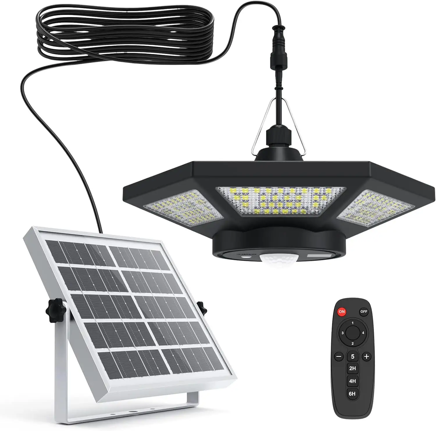 High Quality Solar Garage Light 4-leaf 6-side