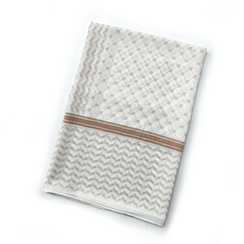 Arabic Chiffon Printed Plaid Scarf