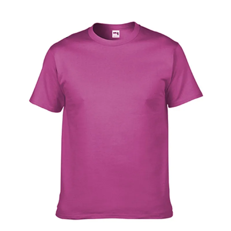 Thick T-shirt Jie Dan HA00 Hammer Cotton Short Sleeve TEE Blank T-shirt Customization - Raspberry Red